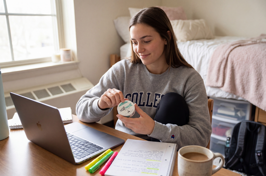 College girl using stillwell to study