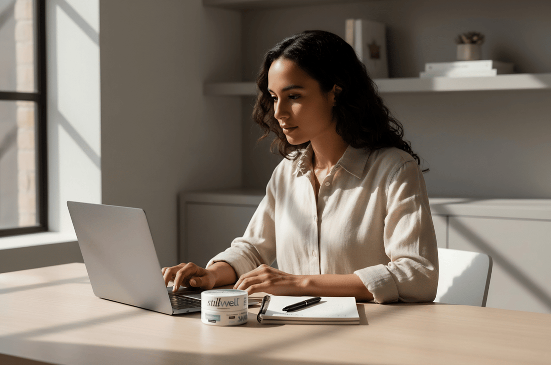 Women doing work using Stillwell in her daily routine 
